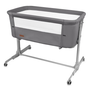 NALI gray 2-in-1 folding travel cot