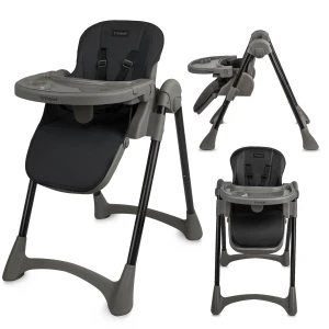 FORTO High Chair,  Black/Gray 