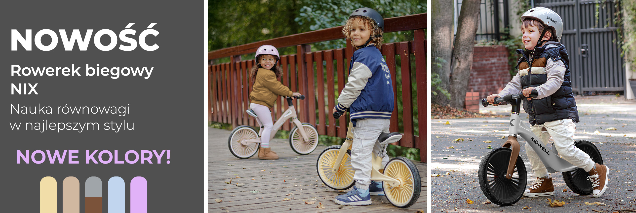 Rowerek biegowy NIX - nowe kolory popraw.